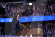 Kamala Harris addresses the Democratic National Convention 
