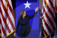 Kamala Harris addresses the Democratic National Convention 