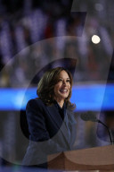 Kamala Harris addresses the Democratic National Convention 