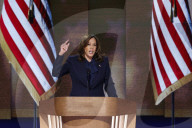 Kamala Harris addresses the Democratic National Convention 