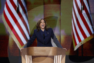Kamala Harris addresses the Democratic National Convention 
