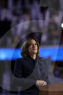 Kamala Harris addresses the Democratic National Convention 