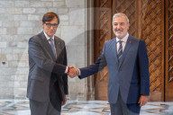 Meeting between Illa and Collboni at the Generalitat