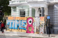 Notting Hill Carnival area preparations, London, UK