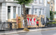 Notting Hill Carnival area preparations, London, UK