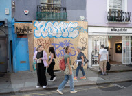 Notting Hill Carnival area preparations, London, UK