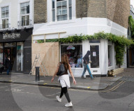 Notting Hill Carnival area preparations, London, UK