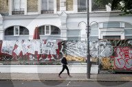 Notting Hill Carnival area preparations, London, UK