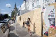 Notting Hill Carnival area preparations, London, UK