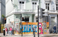 Notting Hill Carnival area preparations, London, UK