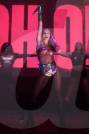 Pop star Rita Ora performs at Manchester Pride