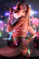 Pop star Rita Ora performs at Manchester Pride