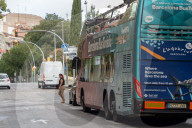 Barcelona - tourist bus saturation in Barcelona