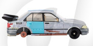 Hot Wheels tribute to beat-up first car
