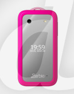 Pink Barbie flip phone