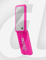 Pink Barbie flip phone