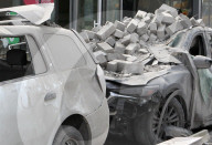 Aftermath of Russian missile strike on Ukraine's Kryvyi Rih hotel 