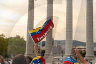 Barcelona - Venezuelans protest in Barcelona