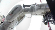 Skyscraper window cleaning robots