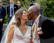 Princess Martha Louise of Norway and American Shaman Durek arrive at their wedding party