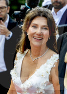 Princess Martha Louise of Norway and American Shaman Durek arrive at their wedding party