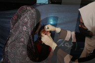 Polio vaccination campaign in Gaza