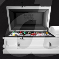 Casket cooler keeps drinks deathly cold