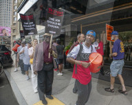 Hotel workers strike across the US