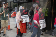 Hotel workers strike across the US