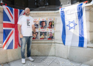 Pro-Israel protest by the Stop The Hate movement at Pret, 190 The Strand, London, UK. 