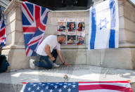 Pro-Israel protest by the Stop The Hate movement at Pret, 190 The Strand, London, UK. 