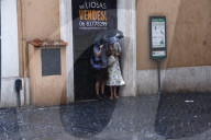 Bomba d&#x2019;acqua a Roma