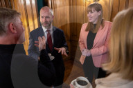 Deputy Prime Minister Angela Rayner holds a Make Work Pay Business Breakfast meeting