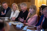 Deputy Prime Minister Angela Rayner holds a Make Work Pay Business Breakfast meeting