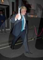 Excl - Boris Johnson leaving Brown's Hotel