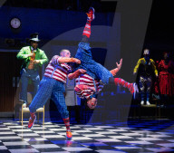 The Mad Hatter's Tea Party by ZooNation at the Linbury Theatre, Royal Opera House, Covent Garden, London, UK. by ZooNation at the Linbury Theatre, Royal Opera House, Covent Garden, London, UK.