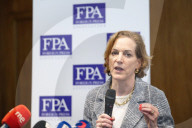 Briefing with Anne Applebaum at the Foreign Press Association, London, UK 