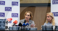 Briefing with Anne Applebaum at the Foreign Press Association, London, UK 