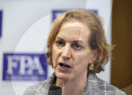 Briefing with Anne Applebaum at the Foreign Press Association, London, UK 
