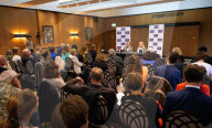 Briefing with Anne Applebaum at the Foreign Press Association, London, UK 