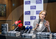 Briefing with Anne Applebaum at the Foreign Press Association, London, UK 