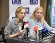Briefing with Anne Applebaum at the Foreign Press Association, London, UK 