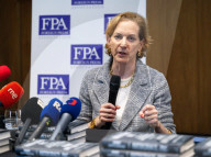 Briefing with Anne Applebaum at the Foreign Press Association, London, UK 