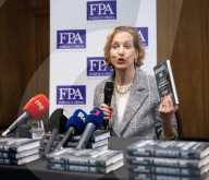 Briefing with Anne Applebaum at the Foreign Press Association, London, UK 