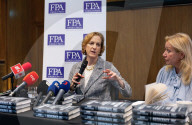 Briefing with Anne Applebaum at the Foreign Press Association, London, UK 