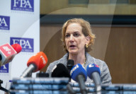 Briefing with Anne Applebaum at the Foreign Press Association, London, UK 