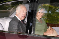 Royals attend church service