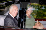 Royals attend church service