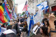 Stop The Hate’s NOVA 'rave' outside the Israeli Embassy in London, UK.