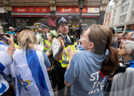 Stop The Hate’s NOVA 'rave' outside the Israeli Embassy in London, UK.